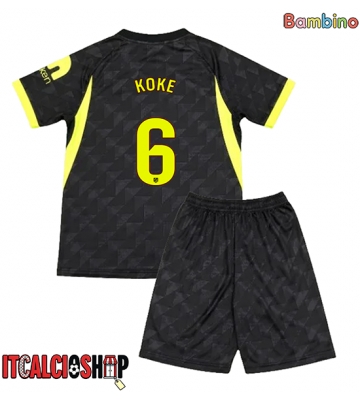 Atletico Madrid Koke #6 Seconda Maglia Bambino 2026-27 Manica Corta (+ Pantaloni corti)